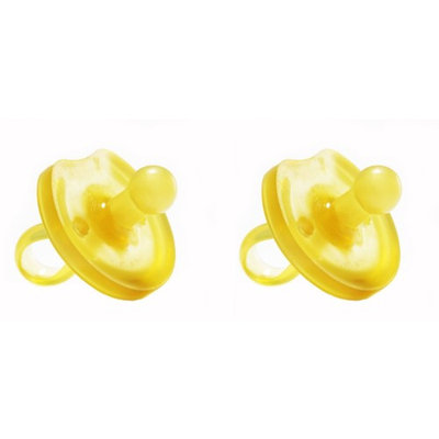 Natursutten 2 Pack BPA-Free Natural Rubber Rounded Pacifiers - 12 Months +