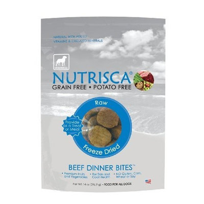 Dogswell Nutrisca Freeze Dried Dinner Bites, Beef, 14-Ounce Package