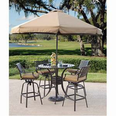 Jordan Taylor Charleston 5 Piece Bar Table Set