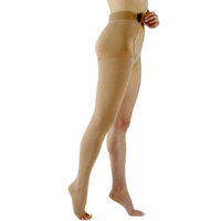 Sigvaris 500 Natural Rubber 40-50 mmHg Open Toe Unisex Thigh High Sock with Waist Attachment Size: M3, Leg: Right