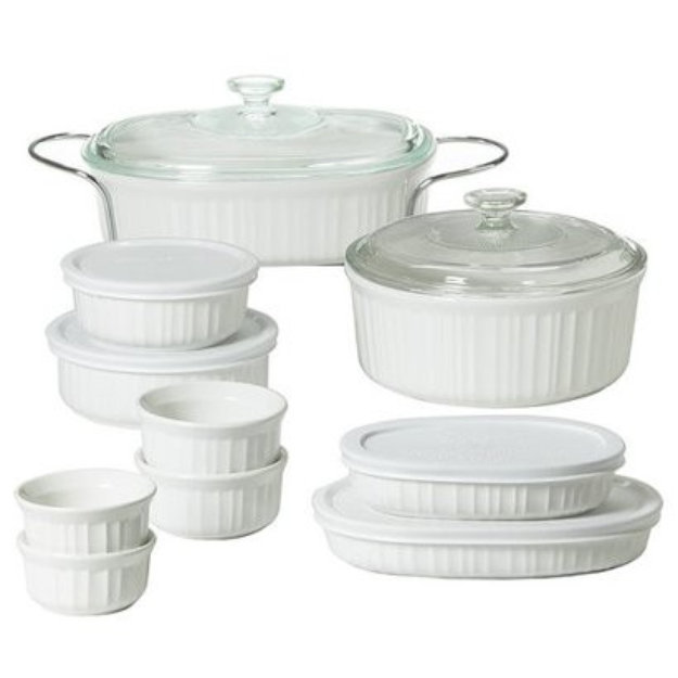 CorningWare Bakeware Gift Set 12 piece (French White) Reviews 2019