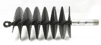 TOUGH GUY 3EDE4 Flue Scraper, Dia 2 3/4,1/4 MNPT, Length 8
