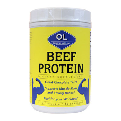 Olympian Labs Chocolate Flavor 98 Percent Beef Protein 1 lb