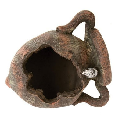 Pure Aquatic Design Elements Ancient Round Grecian Urn Aquarium Ornament