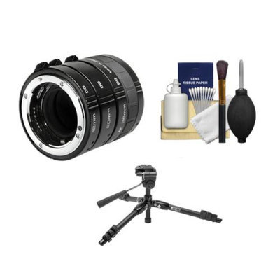 Kenko Macro Automatic Extension Tube Set DG + Tripod + Accessory Kit for Sony Alpha A35, A37, A55, A57, A580, A65, A77, A850, A900 Digital SLR Cameras