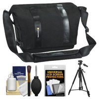 Vanguard Vojo 25 Digital SLR Camera Shoulder Bag (Black) with Tripod + Cleaning Kit
