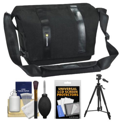 Vanguard Vojo 25 Digital SLR Camera Shoulder Bag (Black) with Tripod + Cleaning Kit