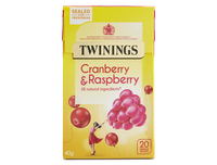 TWININGS CRANBERRY & RASPBERRY TEA BAGS