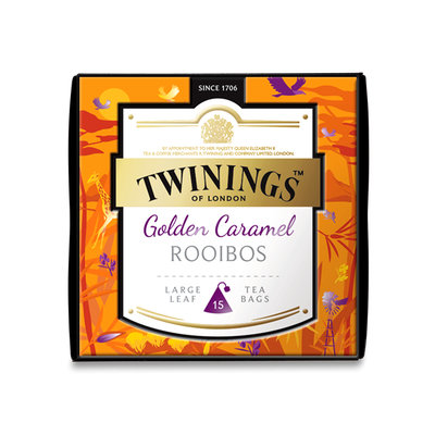 TWININGS™ OF LONDON DISCOVERY COLLECTION Golden Caramel ROOIBOS PYRAMID TEA BAGS
