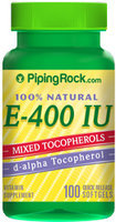 Piping Rock Natural Vitamin E-400 IU 100 Softgels