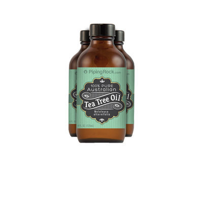 Piping Rock 100% Pure Tea Tree Oil Australian 3 Bottles x 4 oz Liquid