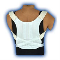 Bell-Horn Posture Control Brace in White