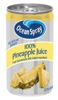 Ocean Spray 100% Pineapple Juice with No Suger Added