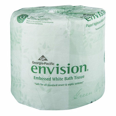 Georgia Pacific Georgia-pacific Toilet Paper, envision,1ply, pk80 19881-01 1lyj9