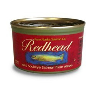 Redhead Wild Alaska Sockeye Salmon Redhead Wild Sockeye Salmon From Alaska, (12) 7.5 Oz. Cans