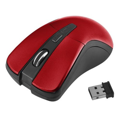 Insten INSTEN Red 2.4G Cordless 6 Keys Wireless Optical Mouse For Computer Laptop Desktop PC