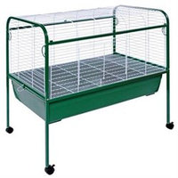 Prevue Hendryx Jumbo Small Animal Cage on Stand with Casters - 40x22x37