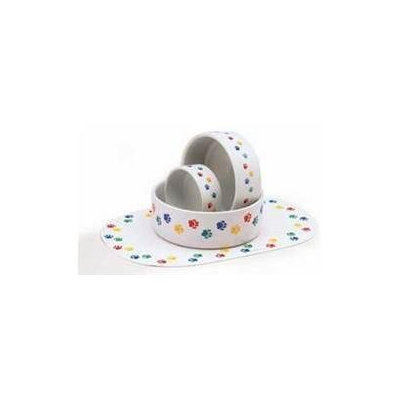 Ethical Pet Products Ethical Pet Paw Print Stoneware Dog Dish