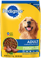 Pedigree® Adult Complete Nutrition Roasted Lamb, Rice & Vegetable Flavor
