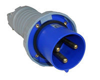 Thomas & Betts ABB Russelstoll ABB460C9W IEC Connector 60A 3P 4 Wire 250V 3 Phase Pin & Sleeve