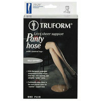 Truform Women's LITES Support (10-20 mm) Pantyhose w/ Control Top Tall