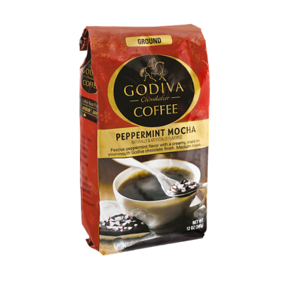 Godiva Chocolatier Ground Peppermint Mocha Coffee
