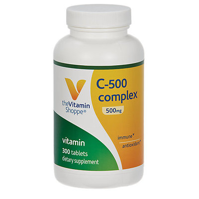 Vitamin Shoppe C-500 Complex Tabs 500 MG - 300 Tablets - Vitamin C Complex