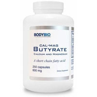 BodyBio , Cal/Mag Butyrate , Calcium & Magnesium , 250 Capsules , 600mg