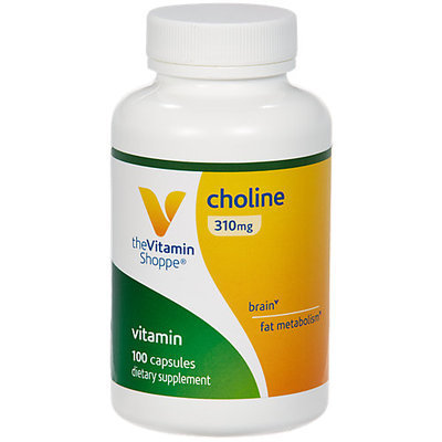 Vitamin Shoppe Choline 310 MG - 100 Capsules - Choline