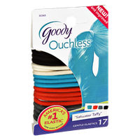 Goody Ouchless Saltwater Taffy Gentle Elastics - 17 CT