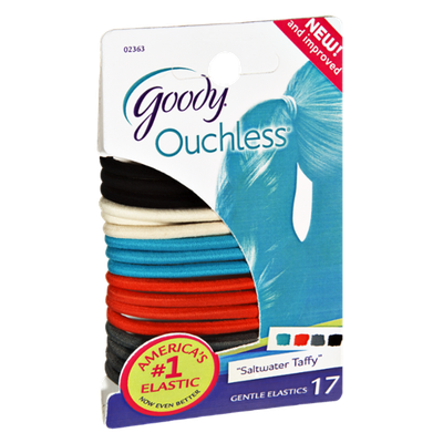 Goody Ouchless Saltwater Taffy Gentle Elastics - 17 CT