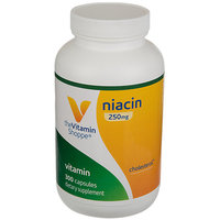Vitamin Shoppe Niacin (Sustained Release) 250 MG - 300 Capsules - Niacin