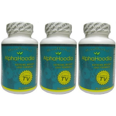Alpha Hoodia: Best Diet Pill with Green Tea, Bitter Orange, Guarana, & More For Weight Loss - Fat Burner & Weight Control - 3 Bottles (90 Capsules)