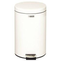Rubbermaid Commercial RCPMST35EPLWH White Medi-Can Round Steel 3-1/2