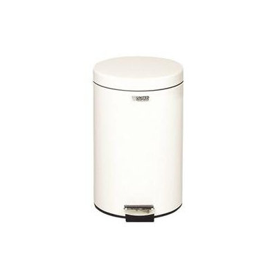 Rubbermaid Commercial RCPMST35EPLWH White Medi-Can Round Steel 3-1/2