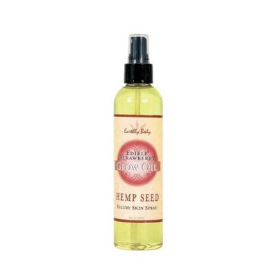 Earthly Body Edible Glow Oil Spray, Strawberry, 8 ounces Bottle