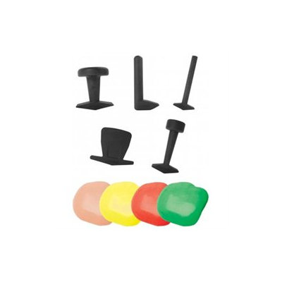 Puttycise 10-2822 Tool 5-Tool Set with 4 x 6 Oz. Putties Tan-Green with Bag