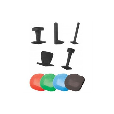 Fabrication Enterprises 10-2834 Puttycise Theraputty set- hard- 5 tools- Four 6 oz Theraputty- Red- Green- Blue- Black