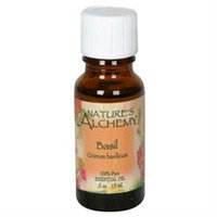 tures Alchemy Pure Essential Oil Basil, 0.5 oz, Nature's Alchemy