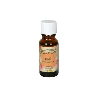 tures Alchemy Pure Essential Oil Basil, 0.5 oz, Nature's Alchemy