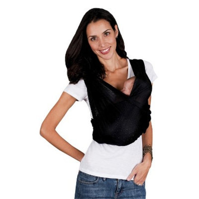 Baby K'tan Baby K'Tan Breeze Wrap Baby Carrier - Black - Medium