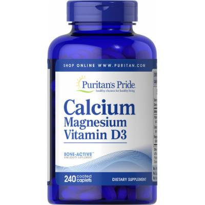 Puritan's Pride Calcium Magnesium with Vitamin D-240 Caplets