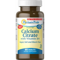 Puritan's Pride Calcium Citrate with Vitamin D Kosher-60 Tablets