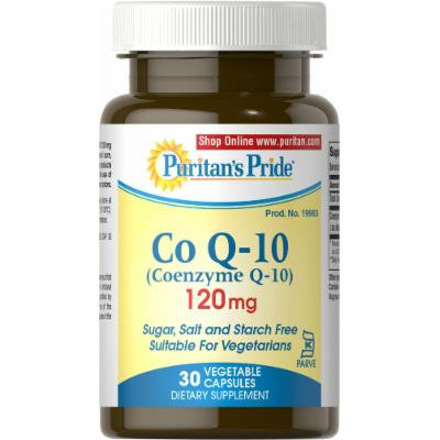 Puritan's Pride Co Q-10 120 mg Kosher-30 Vegi Caps