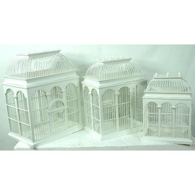 Link Direct Pinnacle Strategies US9018-28 3-Piece Bamboo Birdcage