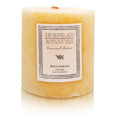 Archipelago Botanicals Candle Pillars (3.5x3.5 inch Duo) - Savannah