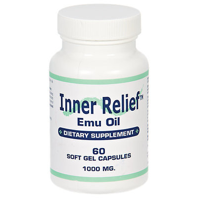 Longview Farms Inner Relief Emu Oil Gcaps 1000MG - 60 Softgels - Travel & Kits