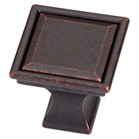Threshold 10-Pack Vista Square Knob - Oil-Rubbed Bronze