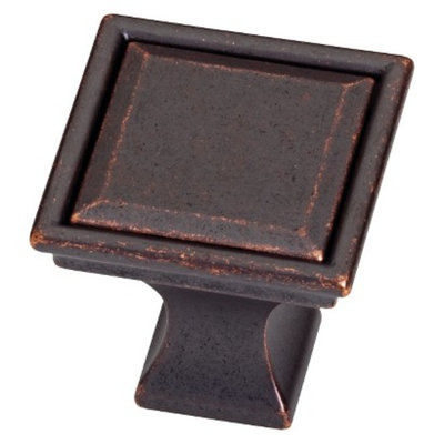 Threshold 10-Pack Vista Square Knob - Oil-Rubbed Bronze