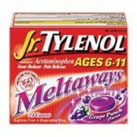 Tylenol® Jr Meltaways Grape Tablets